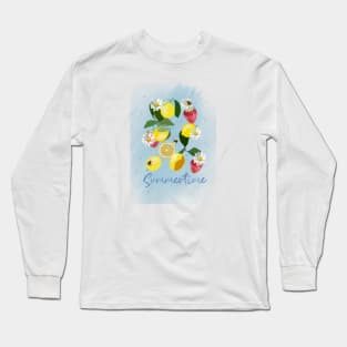 Summertime Fruit Long Sleeve T-Shirt